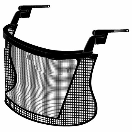 JACKSON SAFETY Safe 2 Protection System Series Face Sheild Window - Steel Mesh 16799